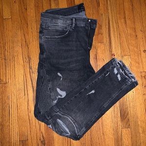 Ripped Grey Zara Skinny Jeans